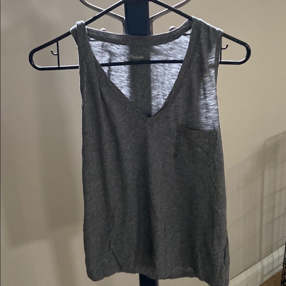 Madewell V Neck Pocket Tank